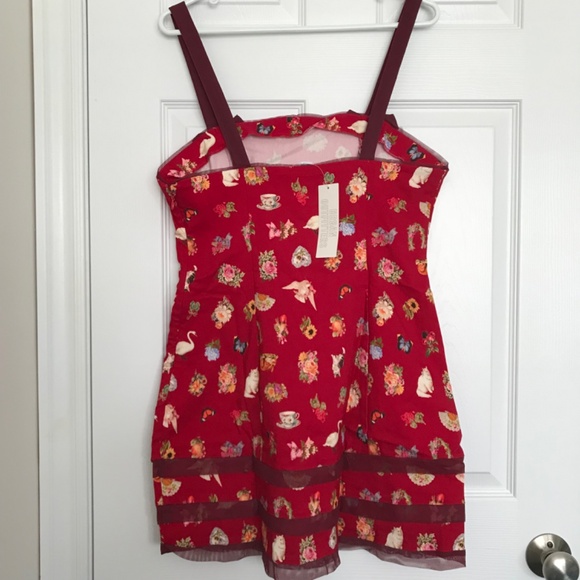 NWT Kimchi Blue Lyla Bow Detail Mini Dress Bow L Black Red Urban Outfitters - Picture 3 of 15